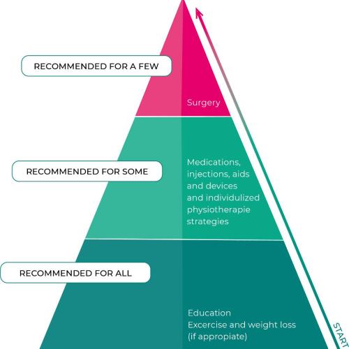  Hip and Knee OA Treatment Pyramid 